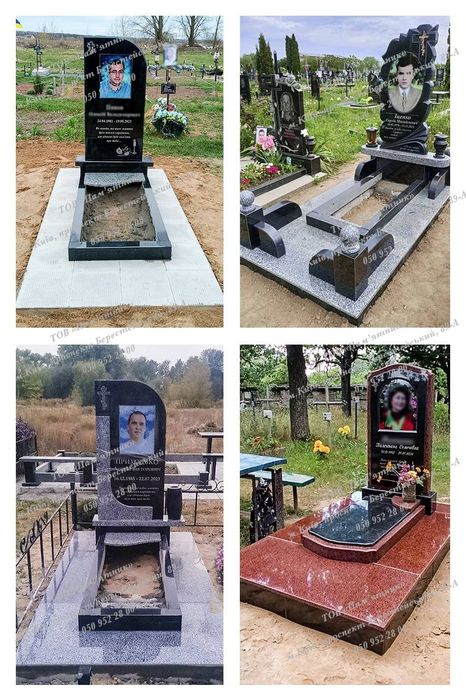 Гранітні пам'ятники з фотосклом