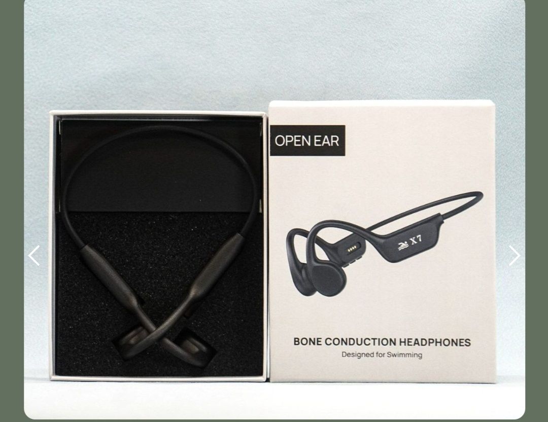 Бездротові вологозахищені навушники Bone Conduction Headphones X7 Blac