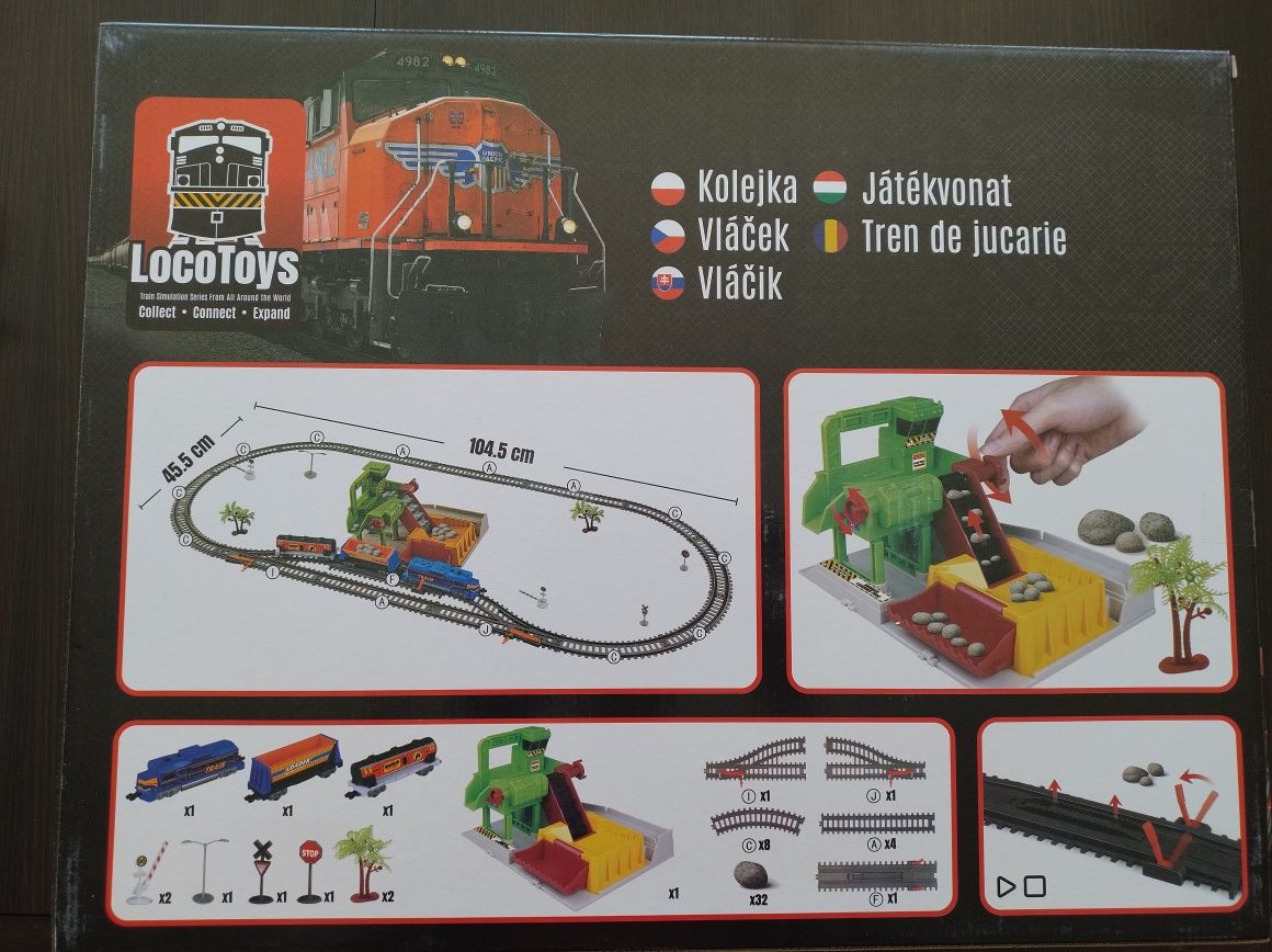 Kolejka pociągi loco toys kamieniołom elektryczna