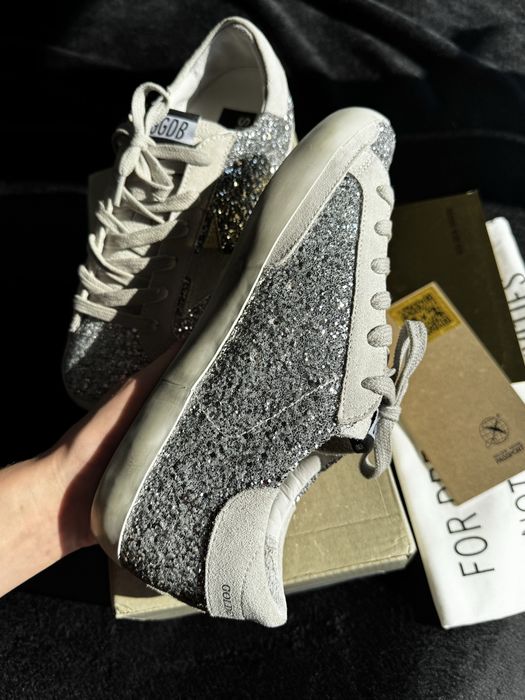 Кеди Golden Goose Silver Розмір 40 Голден Гус оригинал новые