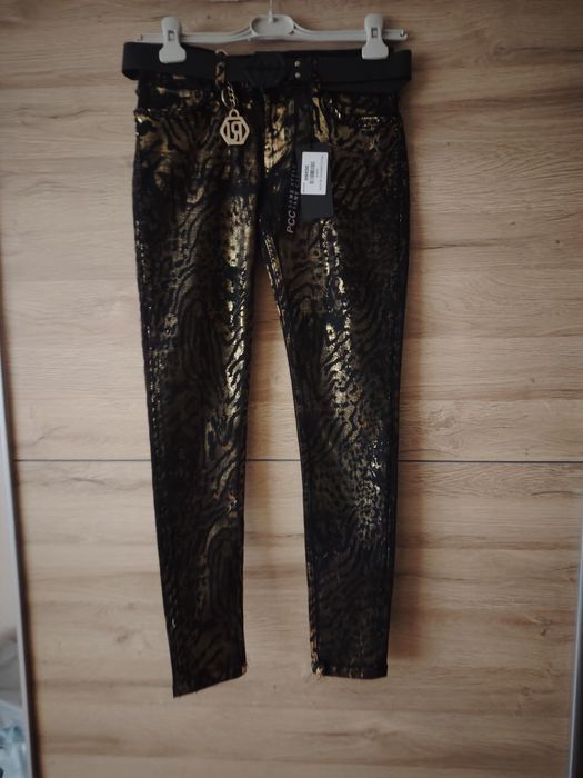 Spodnie damskie Puccihino w kolorze zebra