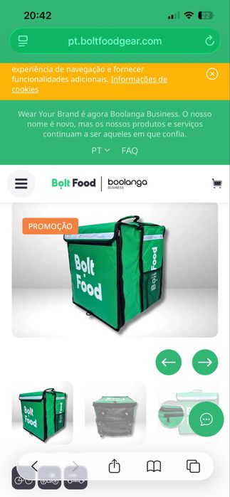 Bolsa Uber/Bolt/Glovo - Praticamente NOVA