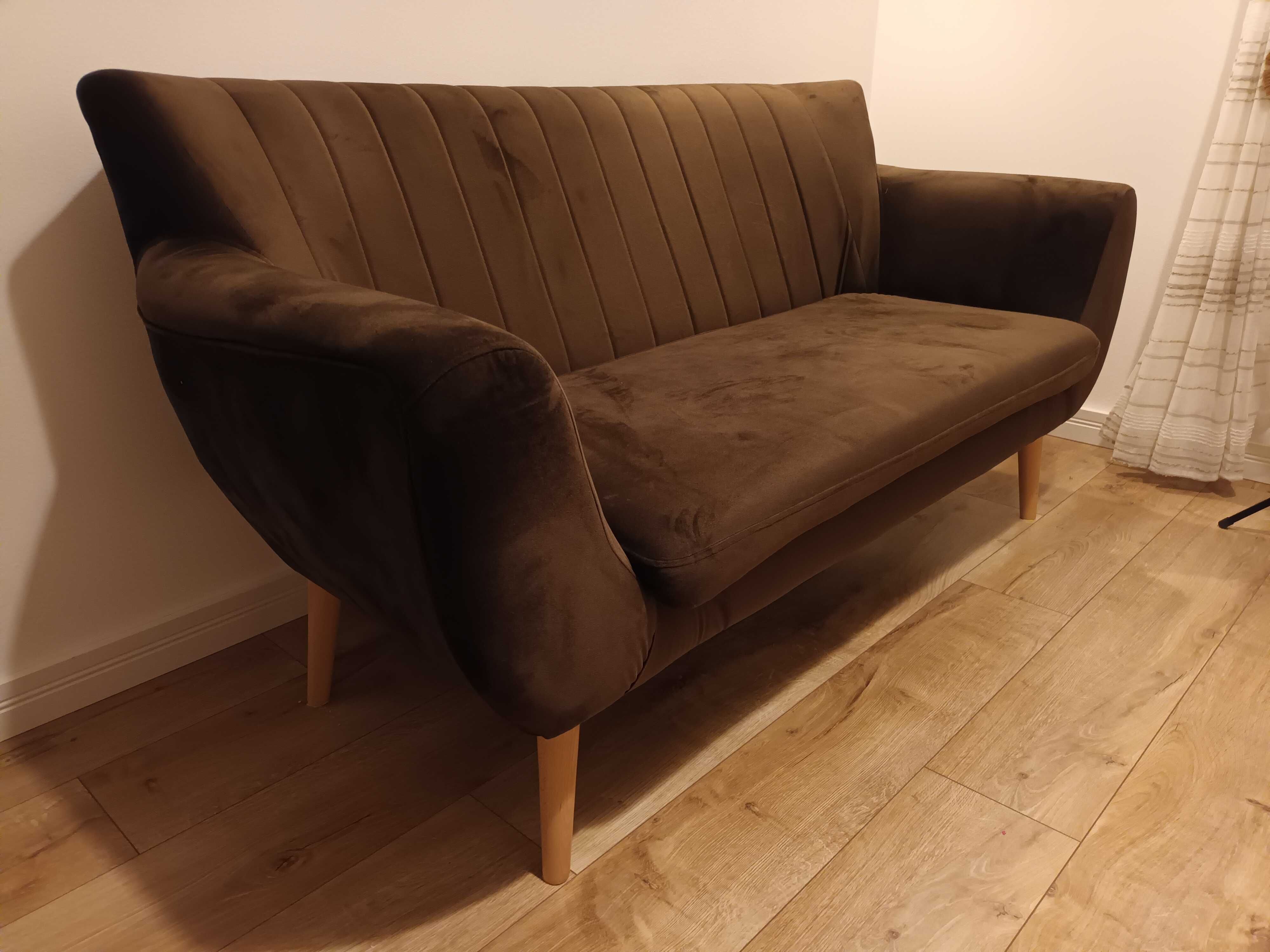 Sofa kanapa PERUGIA 2-osobowa w stylu skandynawskim 160 cm