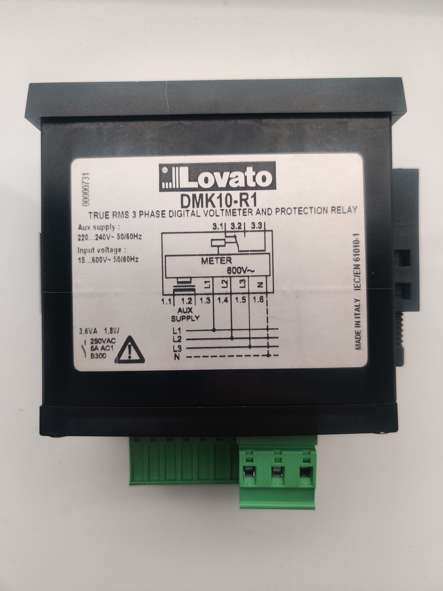 Цифровий вольтметр DMK 10 R1 Lovato