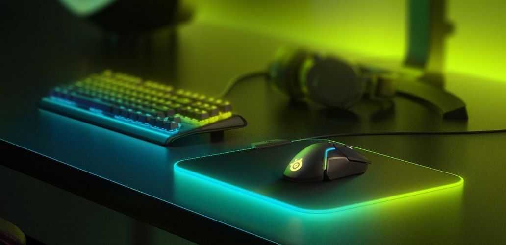 Коврик SteelSeries QcK Prism Cloth RGB M 63825 Килимок для мишки мыши