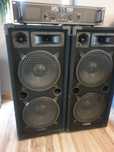 Zestaw Głośniki 2x 1000W  + wzmacniacz Spl 1000