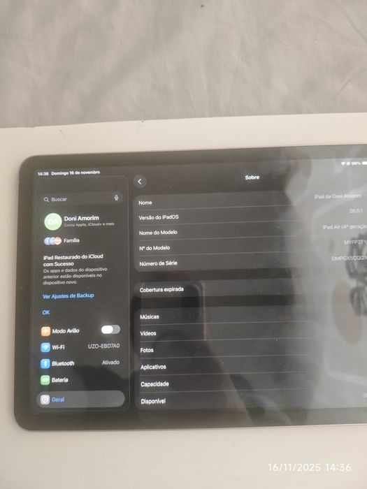 iPad Air 5 rose ótimo estado