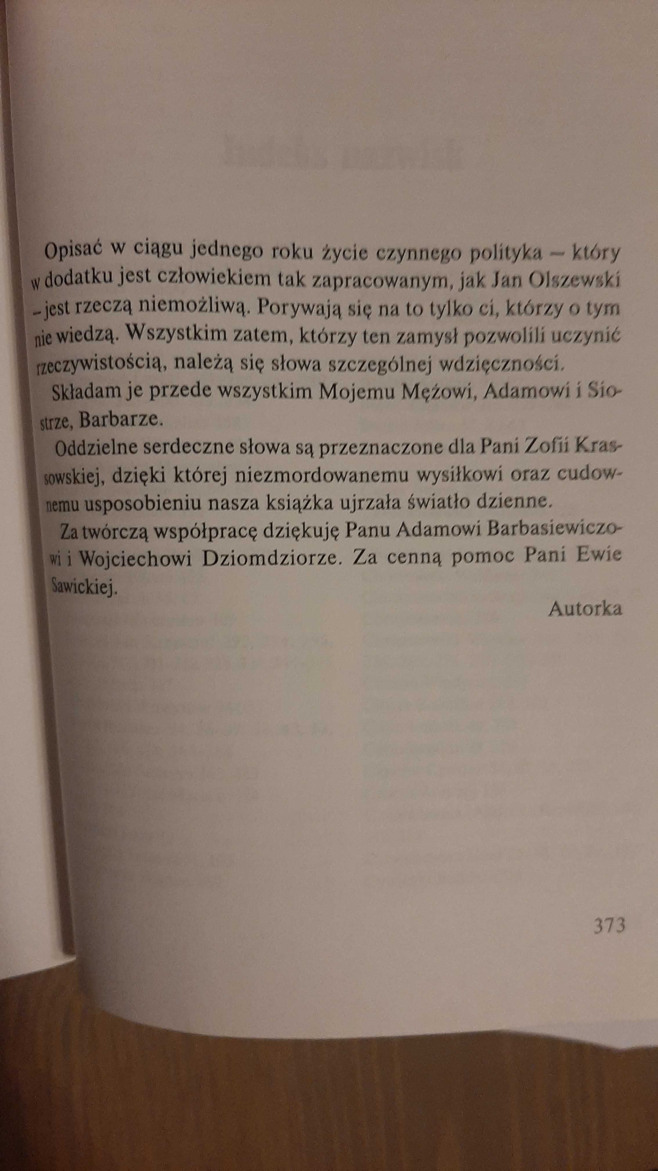Premier Jan Olszewski Prosto w oczy rozmowa Ewa Polak-Pałkiewicz