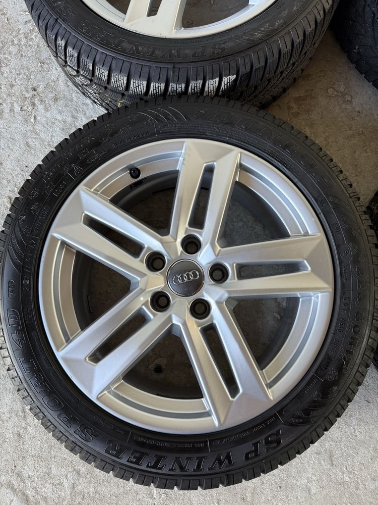 Oryginalne Alufelgi Audi 17” koła zimowe DUNLOP 2022 rok! JAK NOWE!