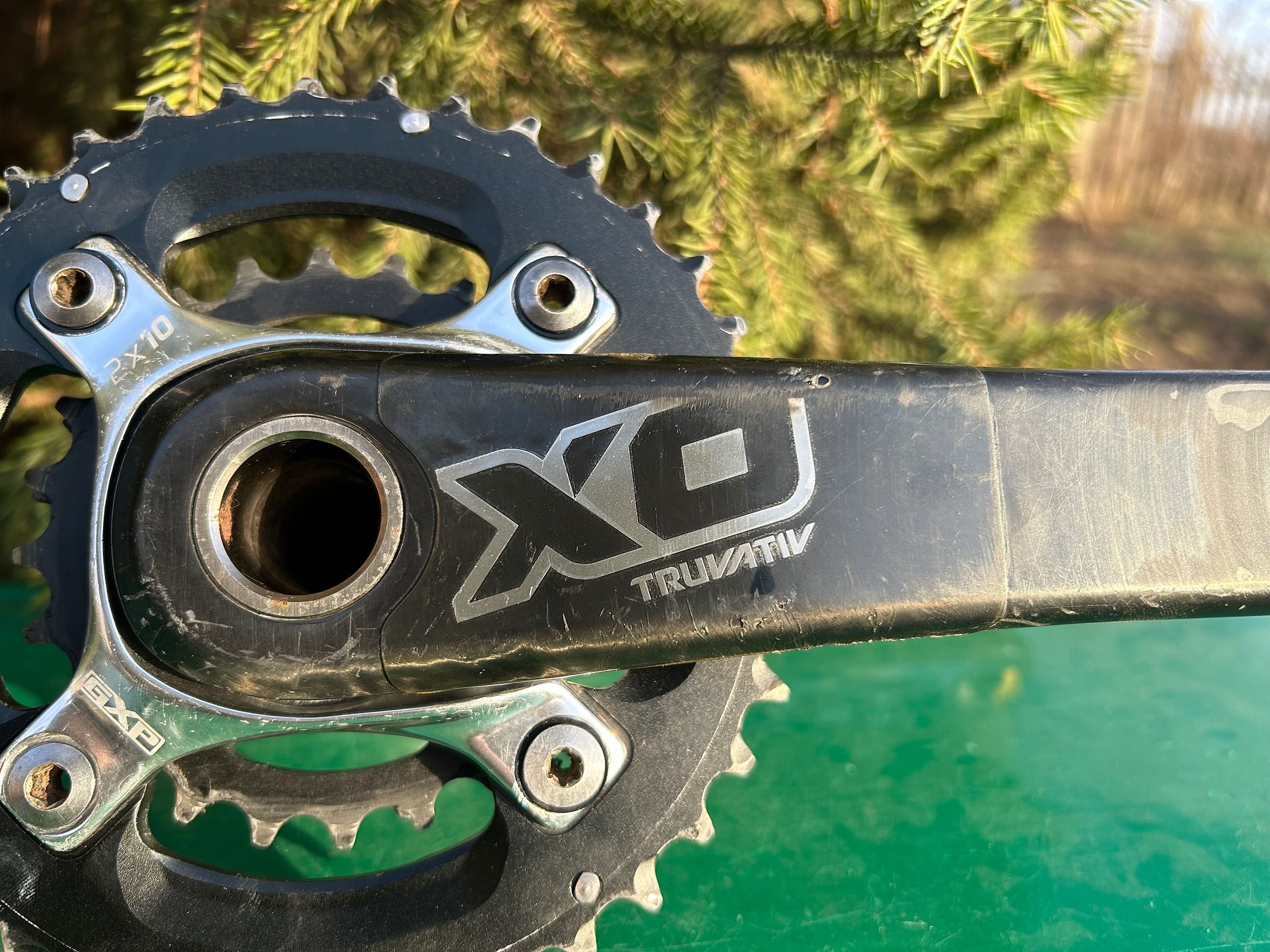 Шатуны система Sram X0 2*10 Truvativ carbon карбон