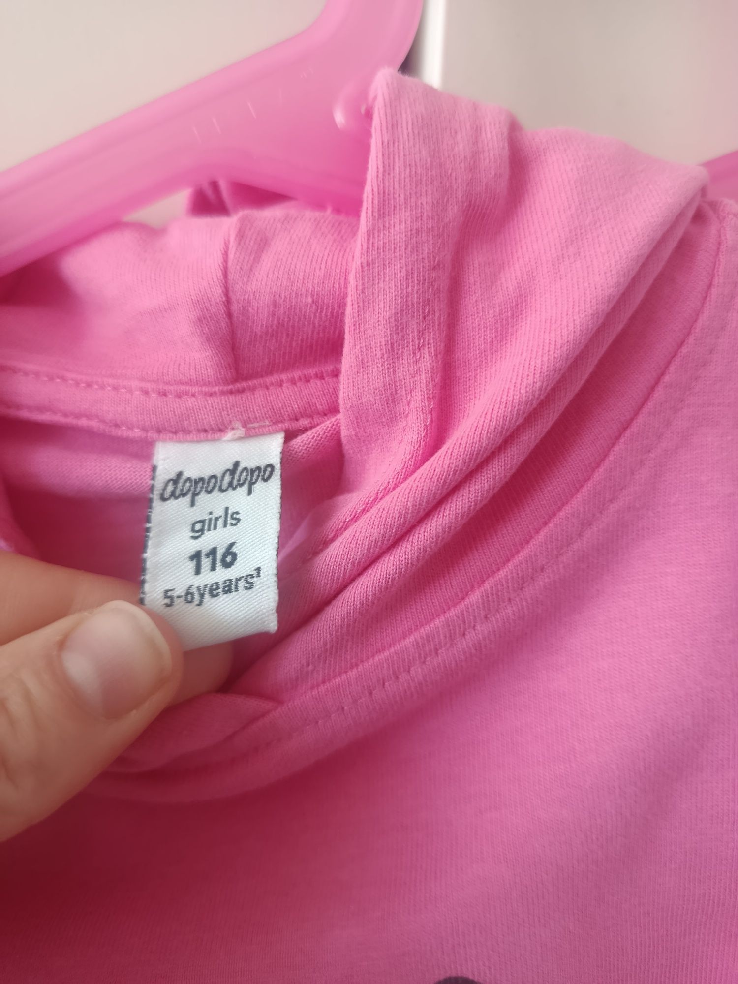 Bluzy dla bliźniaczek,z kotkiem rozmiar 116