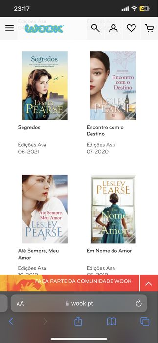 Livros Lesley Pearse