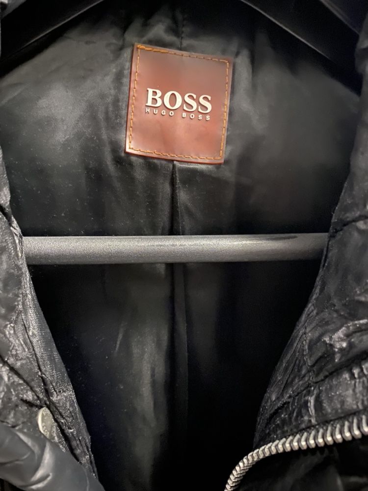 Kurtka Hugo Boss rozm. 52 L materiał+skóra