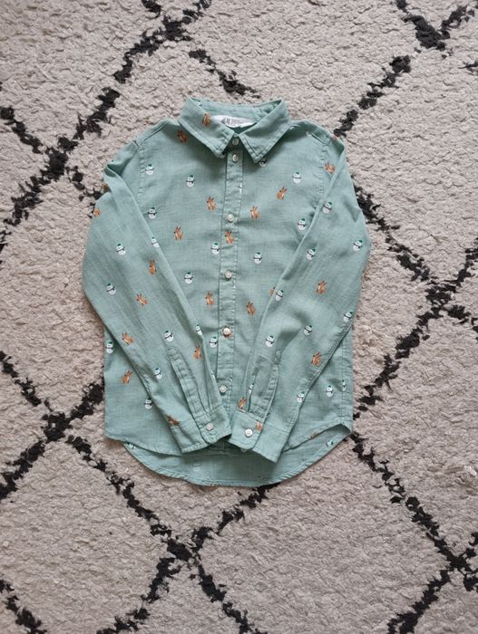 Koszula świąteczna chłopięca 134 nowa