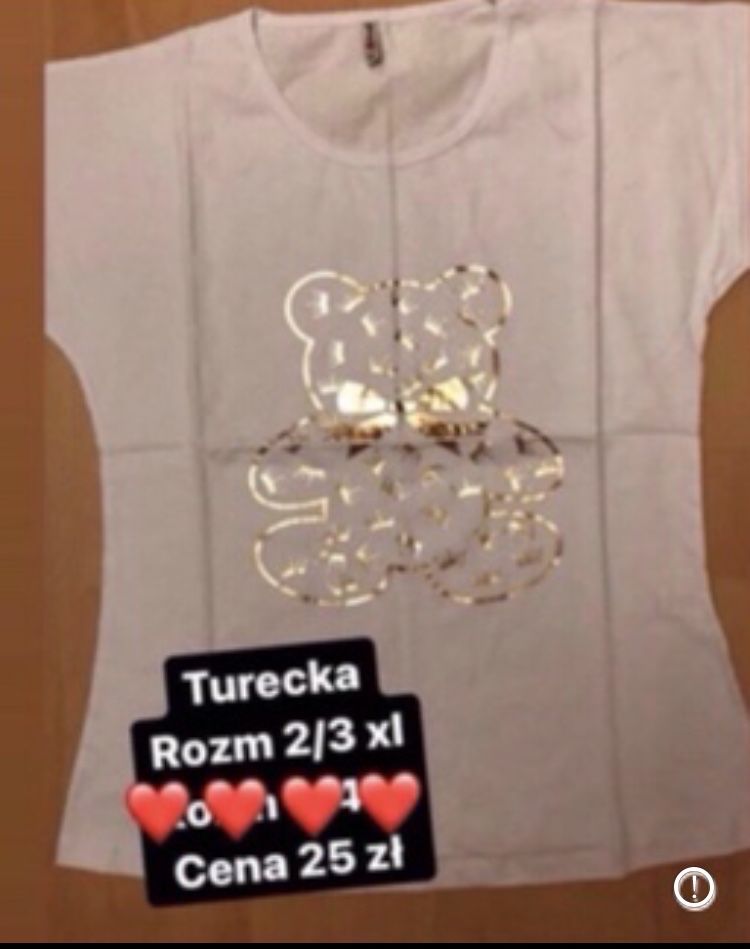 Koszulka turecka biust 115 z zlotym napisem