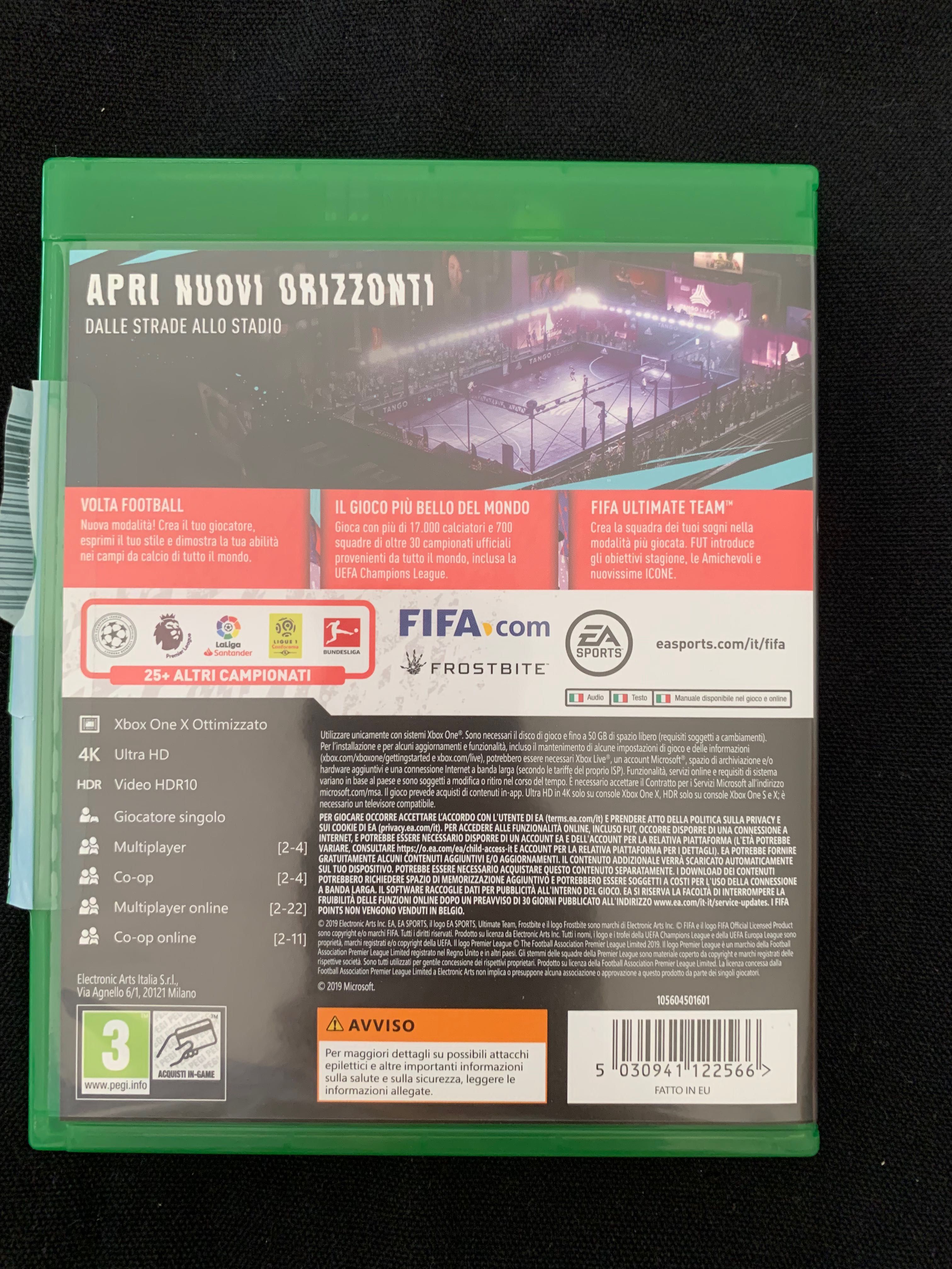 Xbox One gra Fifa20 Fifa 2020