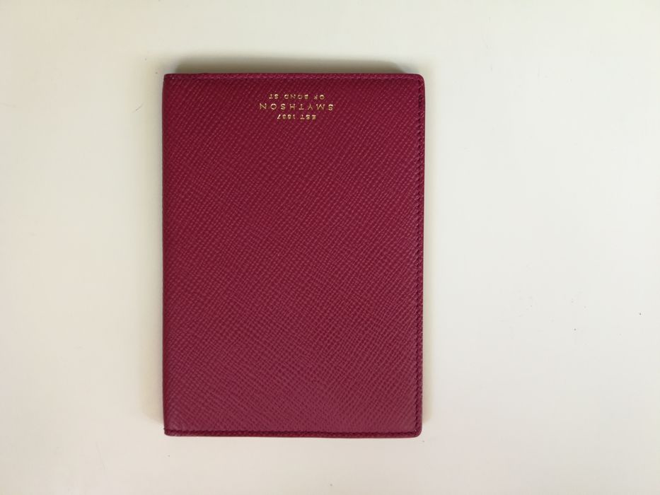 Passaporte Smythson of Bond St Porta Documentos de luxo (Pele genuína)