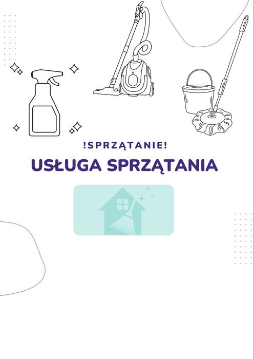 Sprzątanie mieszkań i domów!