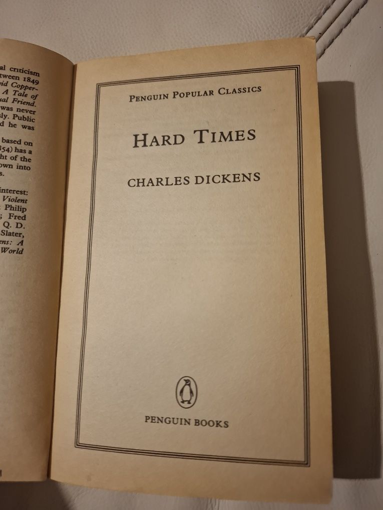 "Hard Times" Charles Dickens