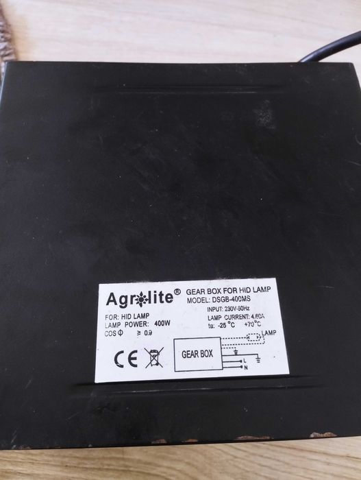 Transformador 400w mais lâmpada 400w para cultivo indoor da agrolite