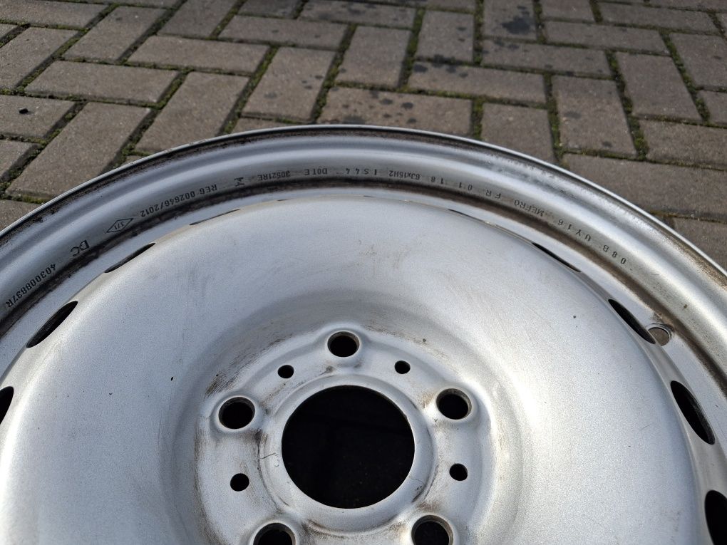 Felgi stalowe Oryg Mercedes Citan Renault Kangoo 5x108 15 Cali 6.5J