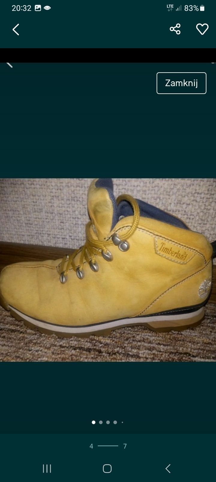 Timberland buty trapery rozmiar 40