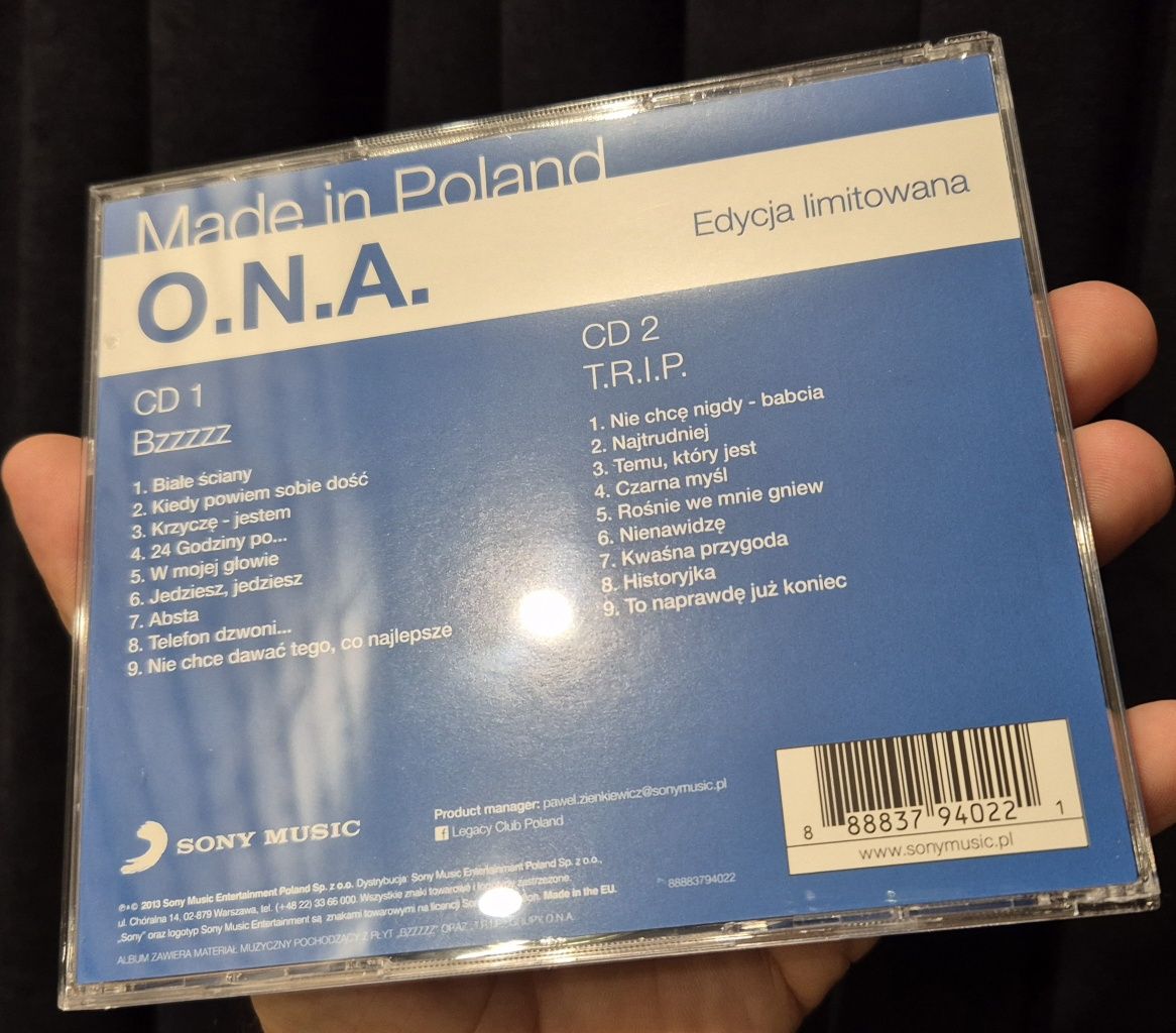 O.N.A. - Bzzzzz / T.R.I.P. 2CD Limitowana (Nowa) Agnieszka Chylińska