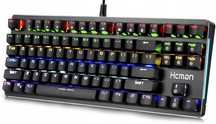 Hcman Klawiatura mechaniczna H02 QWERTY, gamingowa
