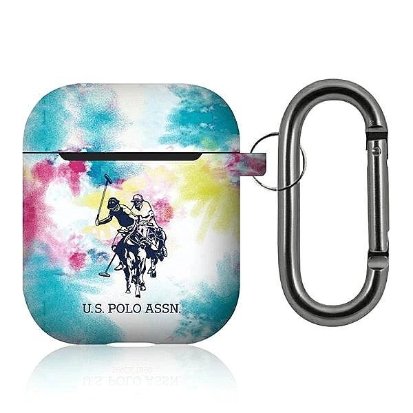 Etui U.S. Polo Assn. Tie & Dye Collection na AirPods 1/2 - wielokoloro