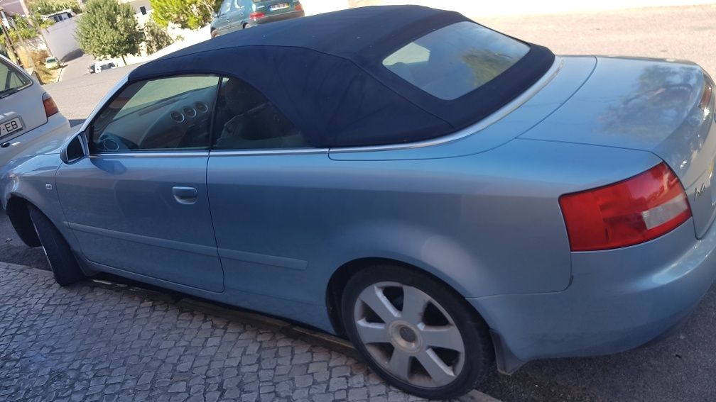 Audi a4 2.5 tdi cabrio automatico cabriolet frente capota motor caixa