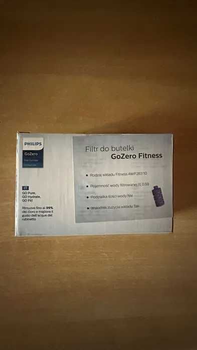 Philips GoZero Fitness filtry wkłady do butelki filtrującej 3 szt nowe
