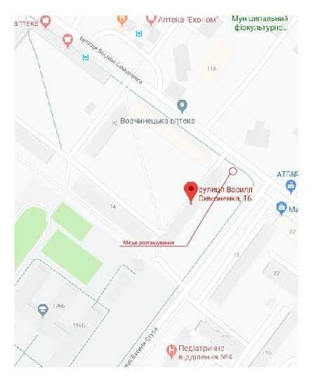 МАФ  15м.кв.  вул. Симоненка,16