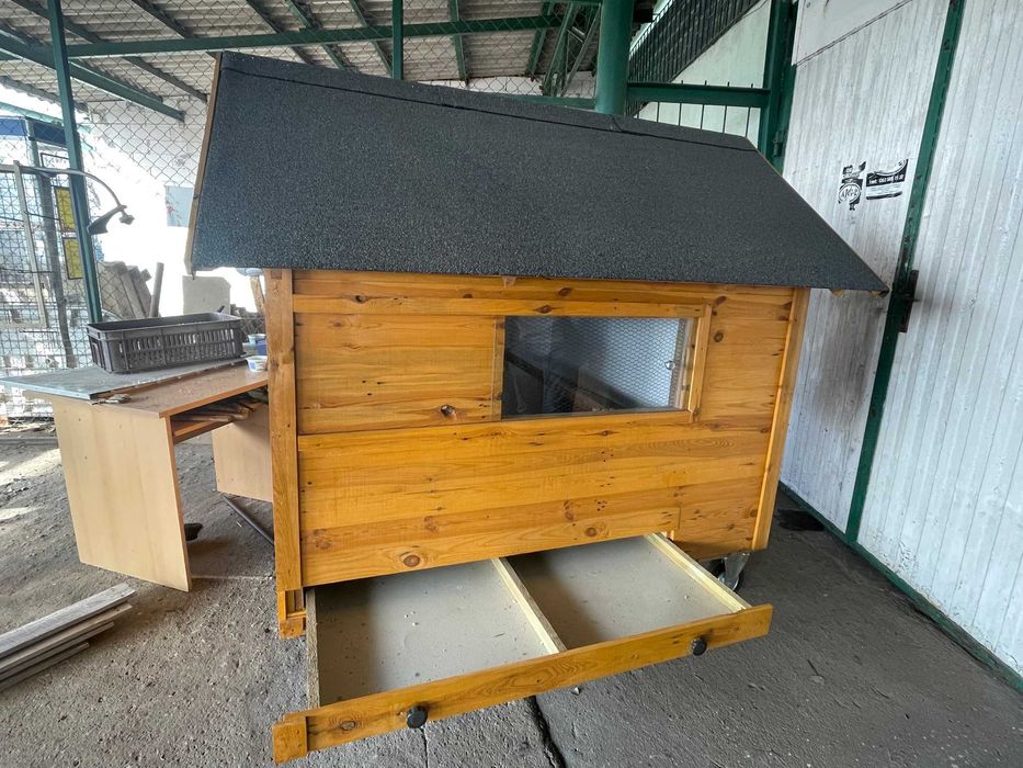 Kurnik mobilny na kółkach nowy na 15 kur