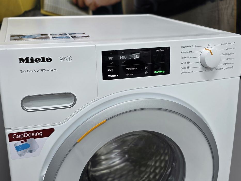 Пральна машина 9кг Miele  прання пуховиків та подушок функція плями