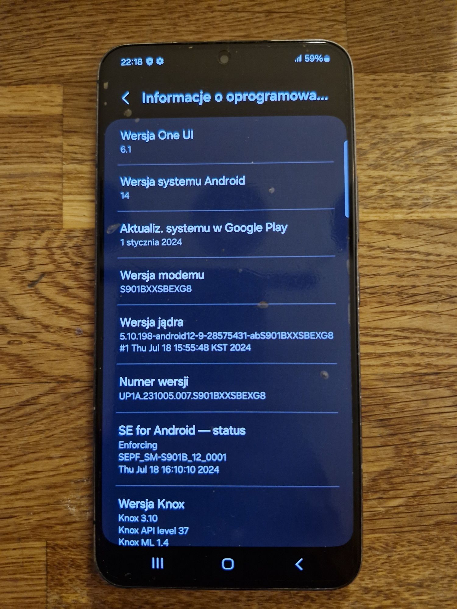 Samsung s22 SM-S901B/DS