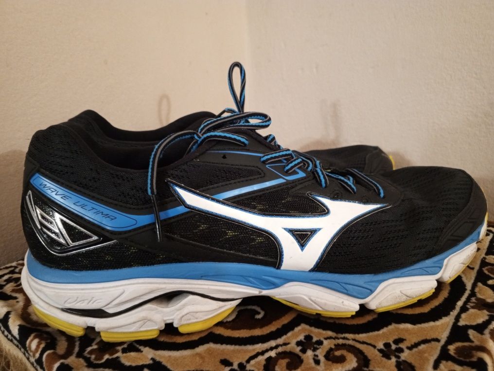 Кросівки Mizuno Wave Ultima 9 Black/Wht/Blue, 46