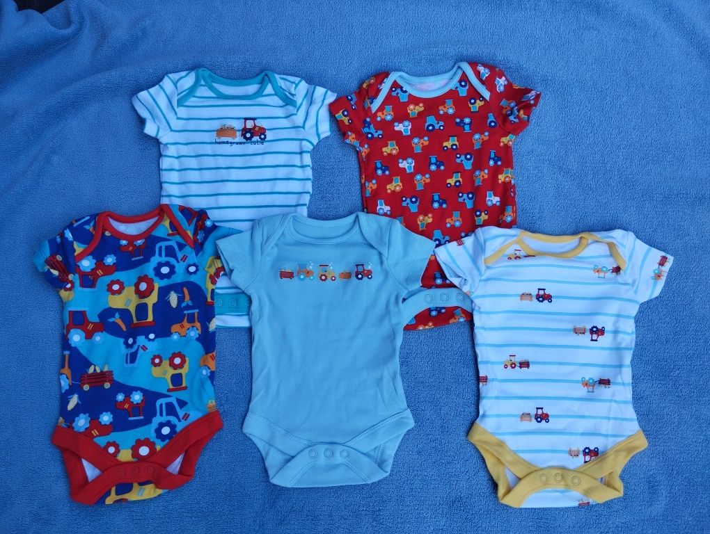 Body niemowlęce z krótkim rękawem 56 chłopięce Dunnes Stores