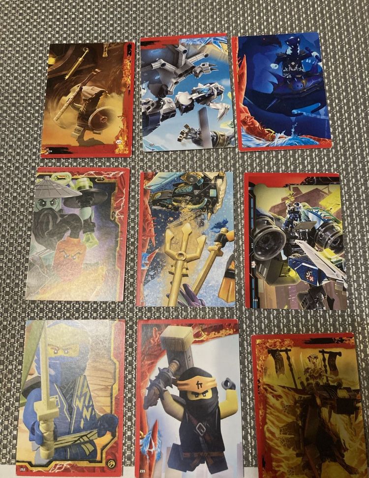 Karty lego ninjago różne serie 48 sztuk