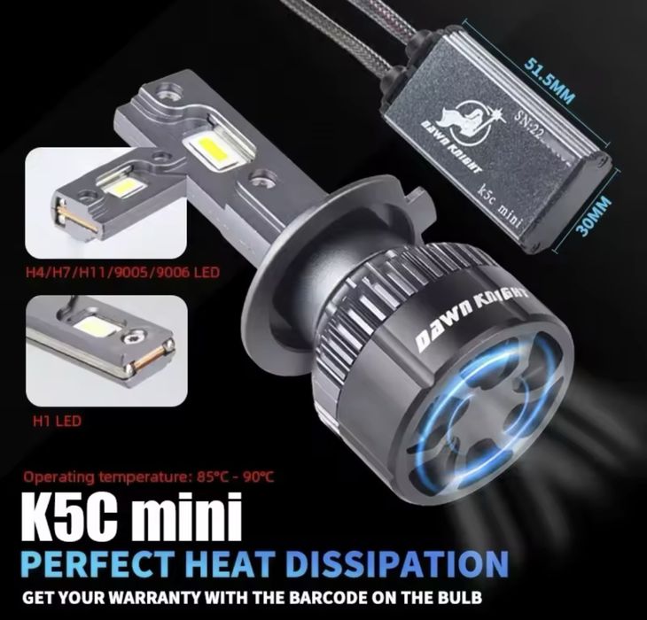 Led лампи h7 5000k