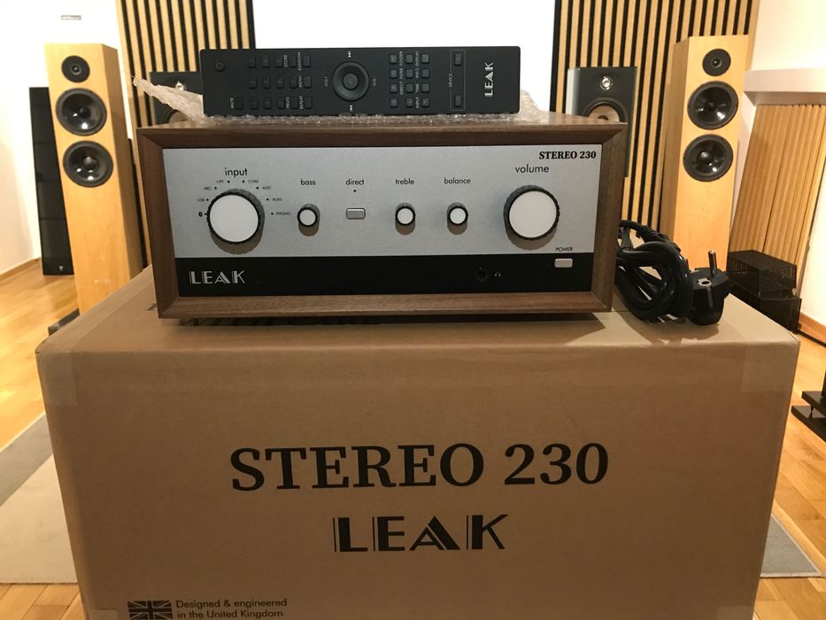 Leak Stereo 230 Wood wzmacniacz stereo 2x115W z DAC i Bluetooth