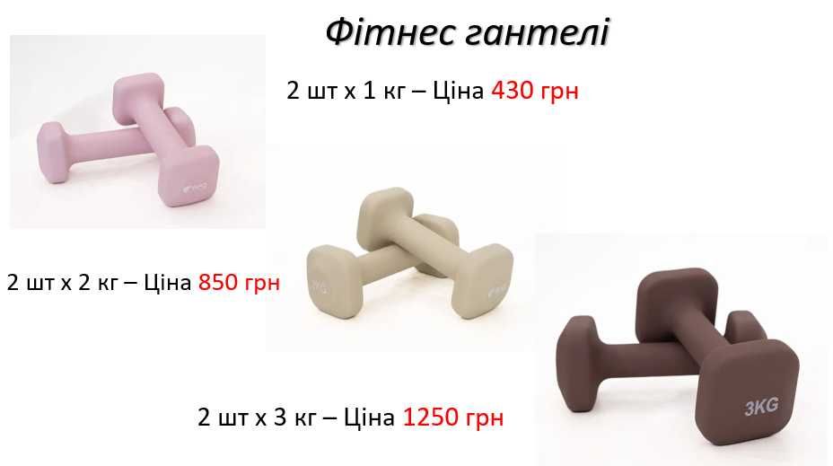 Гантелі фітнес 1 кг 2 3 4 5 кг гантели фитнес Cube для аеробіки спорту