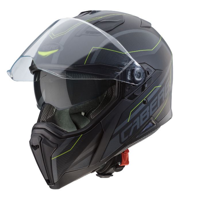 Kask integralny CABERG Jackal Blenda czarno zółty rozmiar XXL 63-64 cm