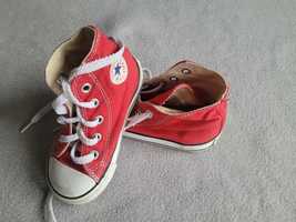 Czerwone tramki converse,  rozmiar 22