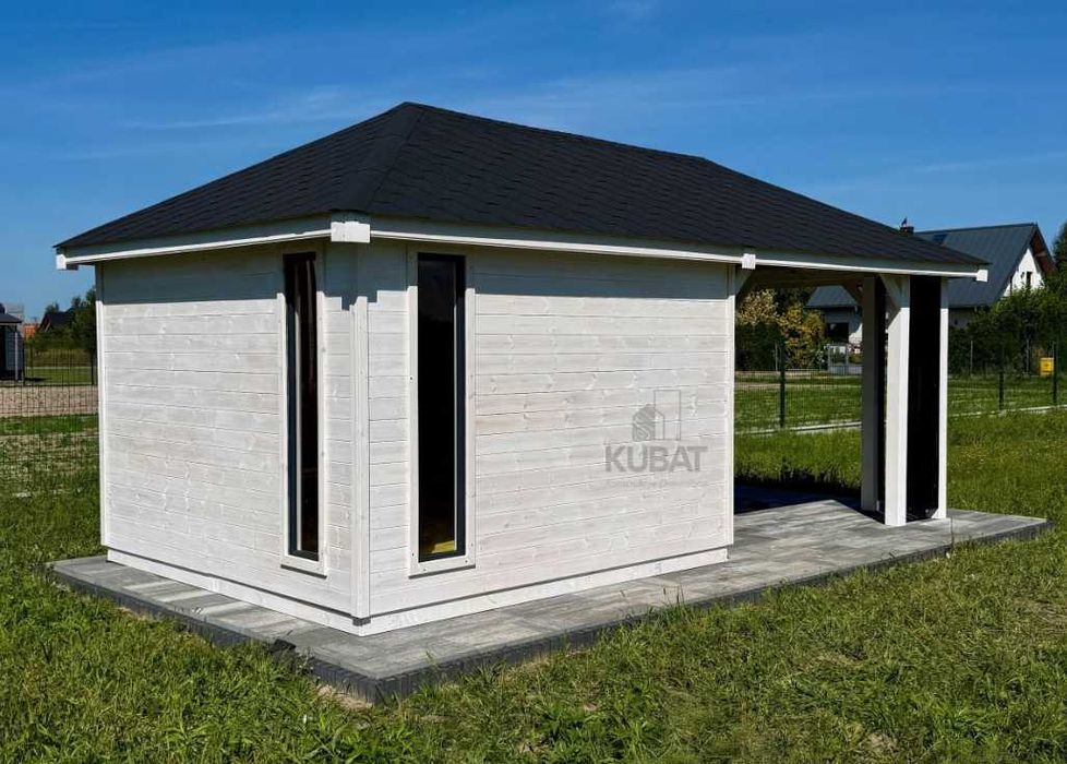 Domek ogrodowy z altana 3x6 | domek narzedziowy gospodarczy, drewniany