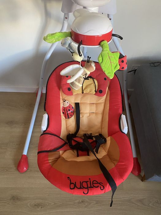 Caretero Bugies - Huśtawka elektryczna czerwona