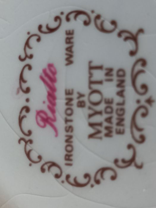 Serviço inglês Ironstone Ware by MYOTT de chá, leite e café