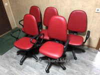 Кресло офисное "Престиж" "Красный" "Новый кожзам" бу
