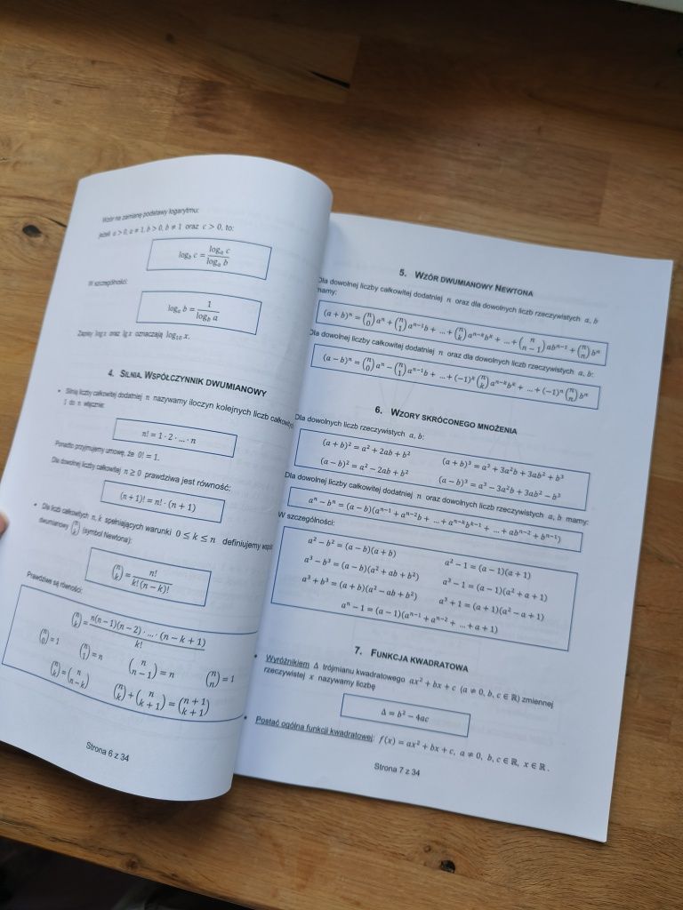 Tablice Matematyczne, CKE, do Matury z Matematyki
