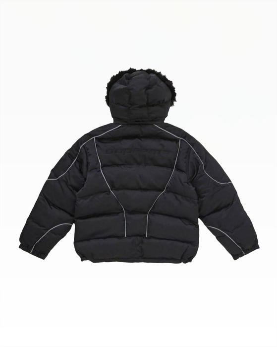 Курту пуховик Supreme x Jordan Puffer Jacket чорного,білого,та кольору