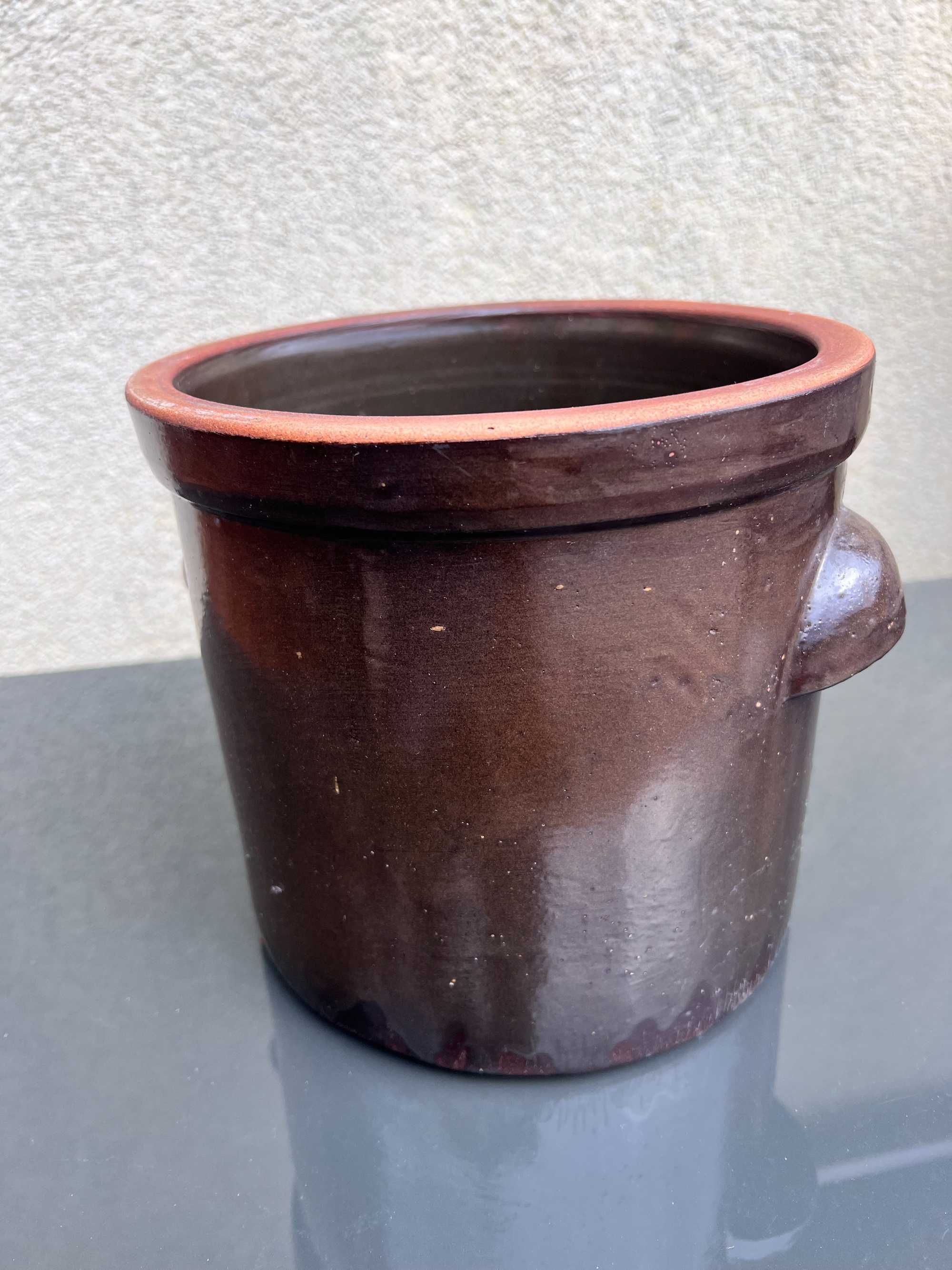 kamionka porcelit gliniak PRL garnek  deko vintage kolekcja